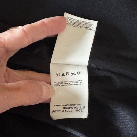 Vintage Pierre Balmain Black Leather Studded Jacket, Sz 40 - Picture 8 of 12